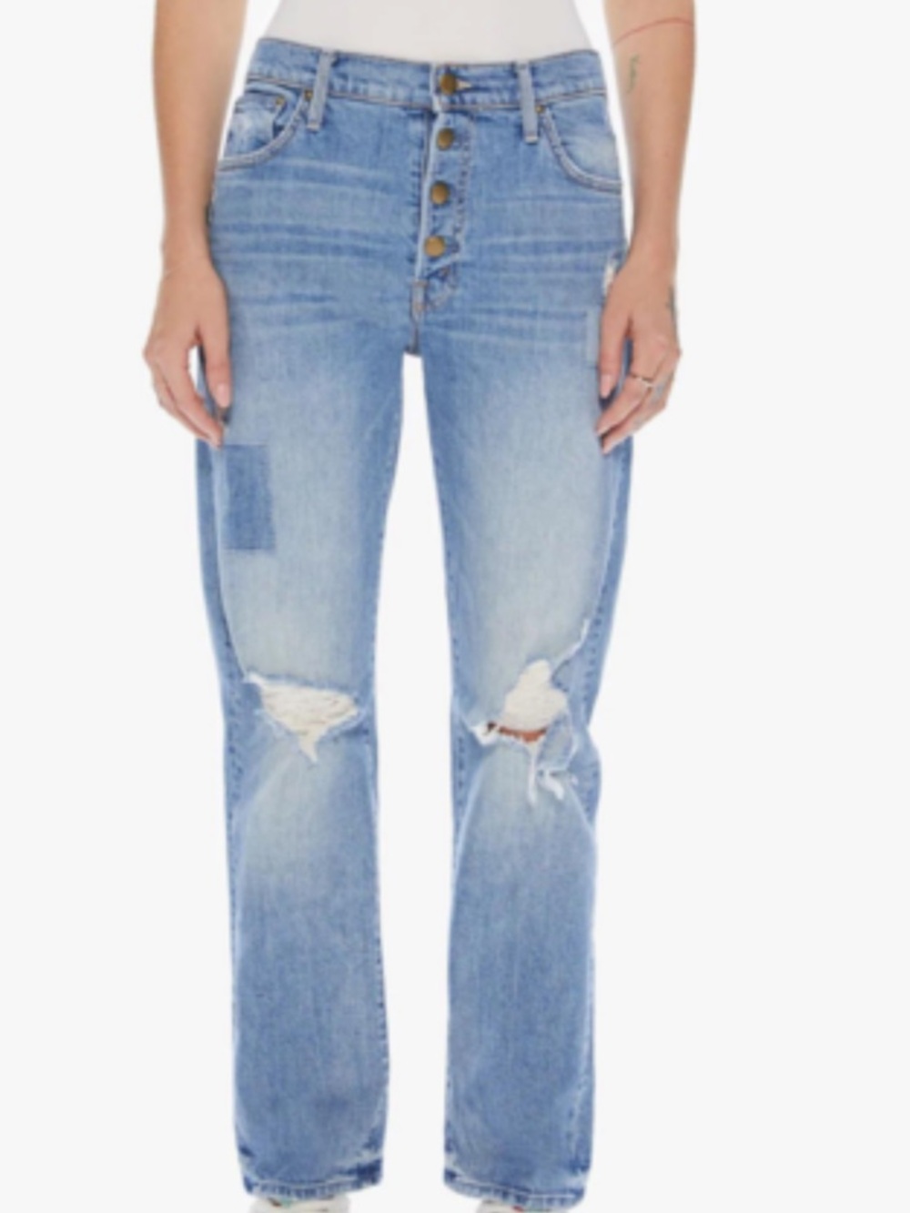 Mother jeans the snapped ditched flood size 28 - Picture 2 of 9